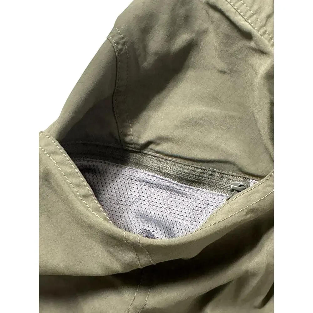 Mountain Hardwear Men's 34 Olive Green Nylong Integrated Belt Short Gorpcore